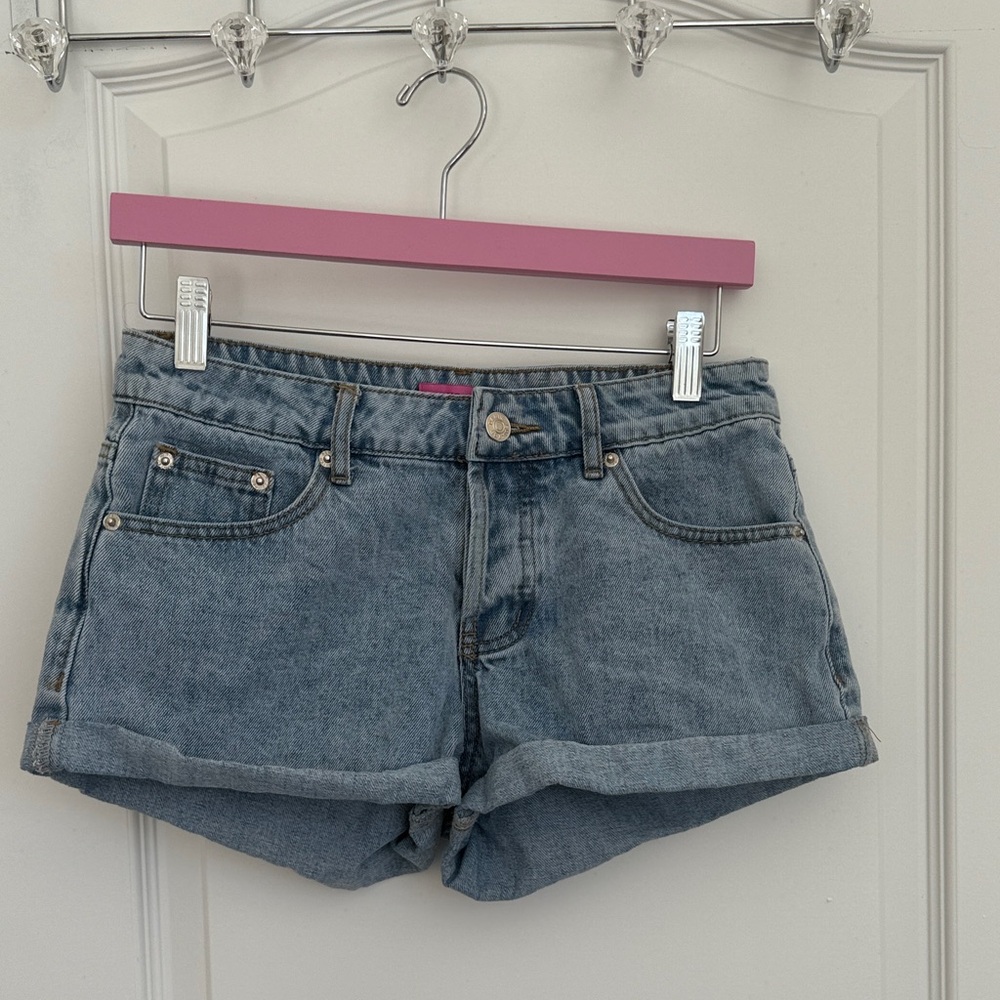 Edikted Denim Blue Women's Shorts